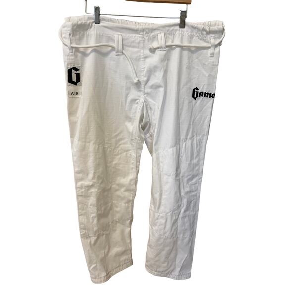 Gameness Air GI Jui Jitsu Sidewinder White Pants A3 JuiJitsu Uniform Size Med - Picture 1 of 6